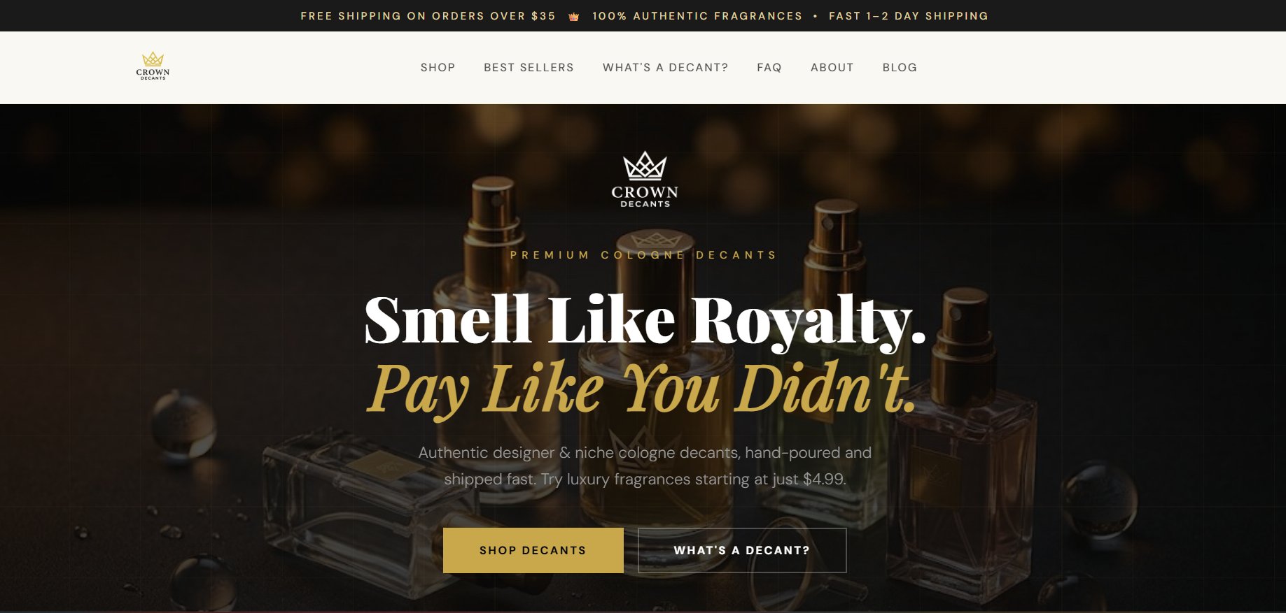 Crown Decants - nuevo sitio